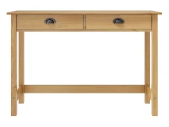 Mesa consola Hill c/ 2 gavetas 110x45x74 cm pinho maciço PT678846