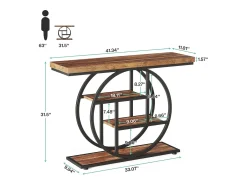 Mesa consola industrial de 41,5