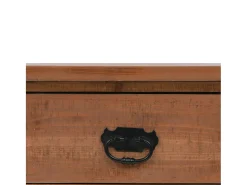 Mesa consola madeira de abeto maciça 126x40x77,5 cm castanho