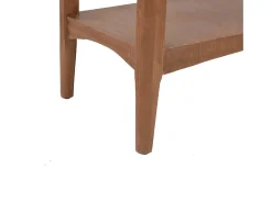 Mesa consola madeira de abeto maciça 126x40x77,5 cm castanho