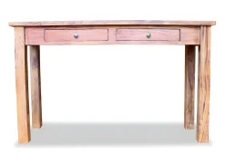 Mesa consola madeira reciclada maciça 123x42x75 cm PT996370