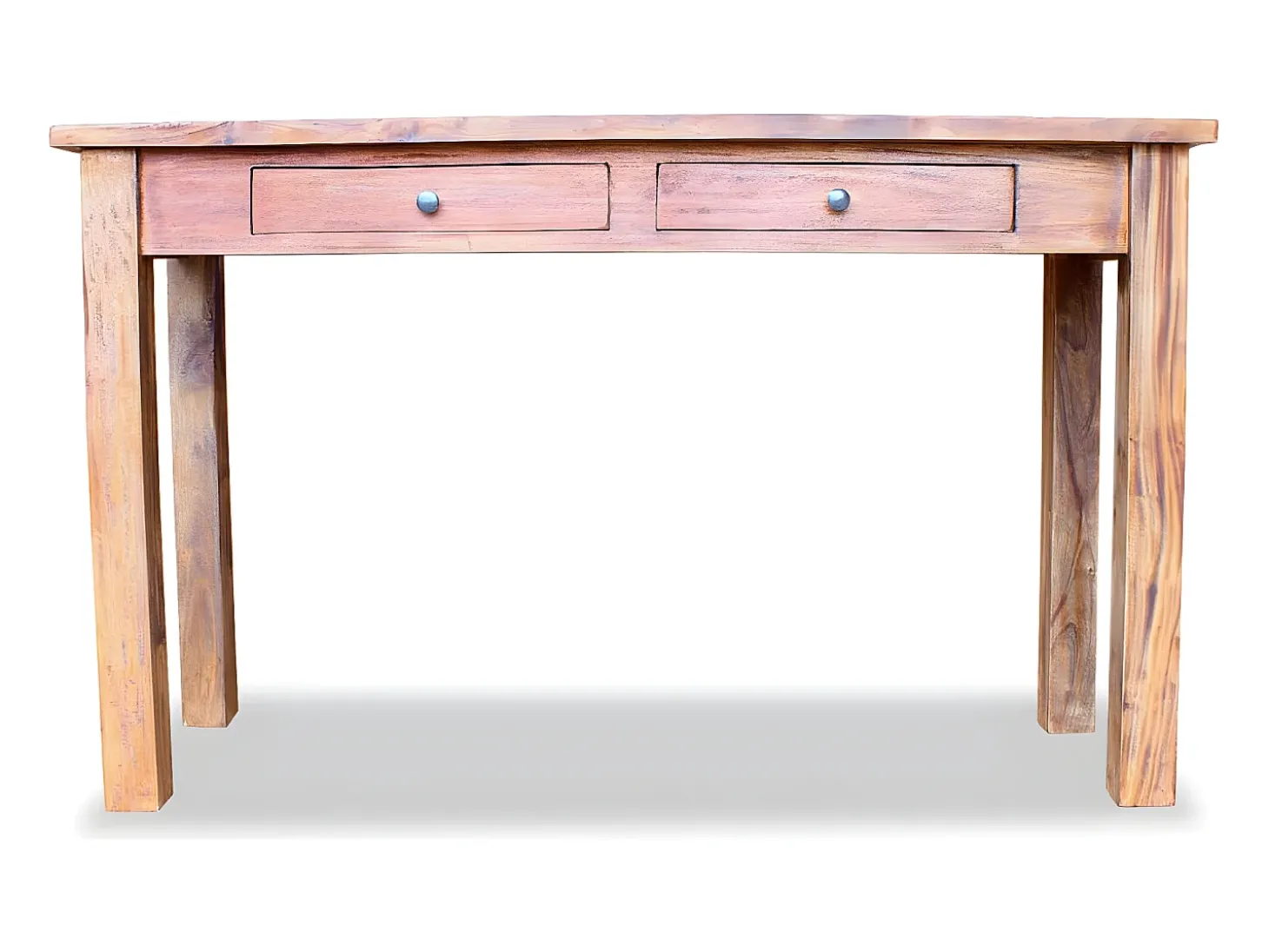 Mesa consola madeira reciclada maciça 123x42x75 cm PT996370
