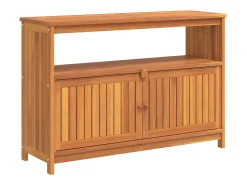 Mesa consola para jardim 110x35x75 cm madeira de acácia maciça PT422291