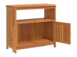 Mesa consola para jardim 80x35x75 cm madeira de acácia maciça PT401512