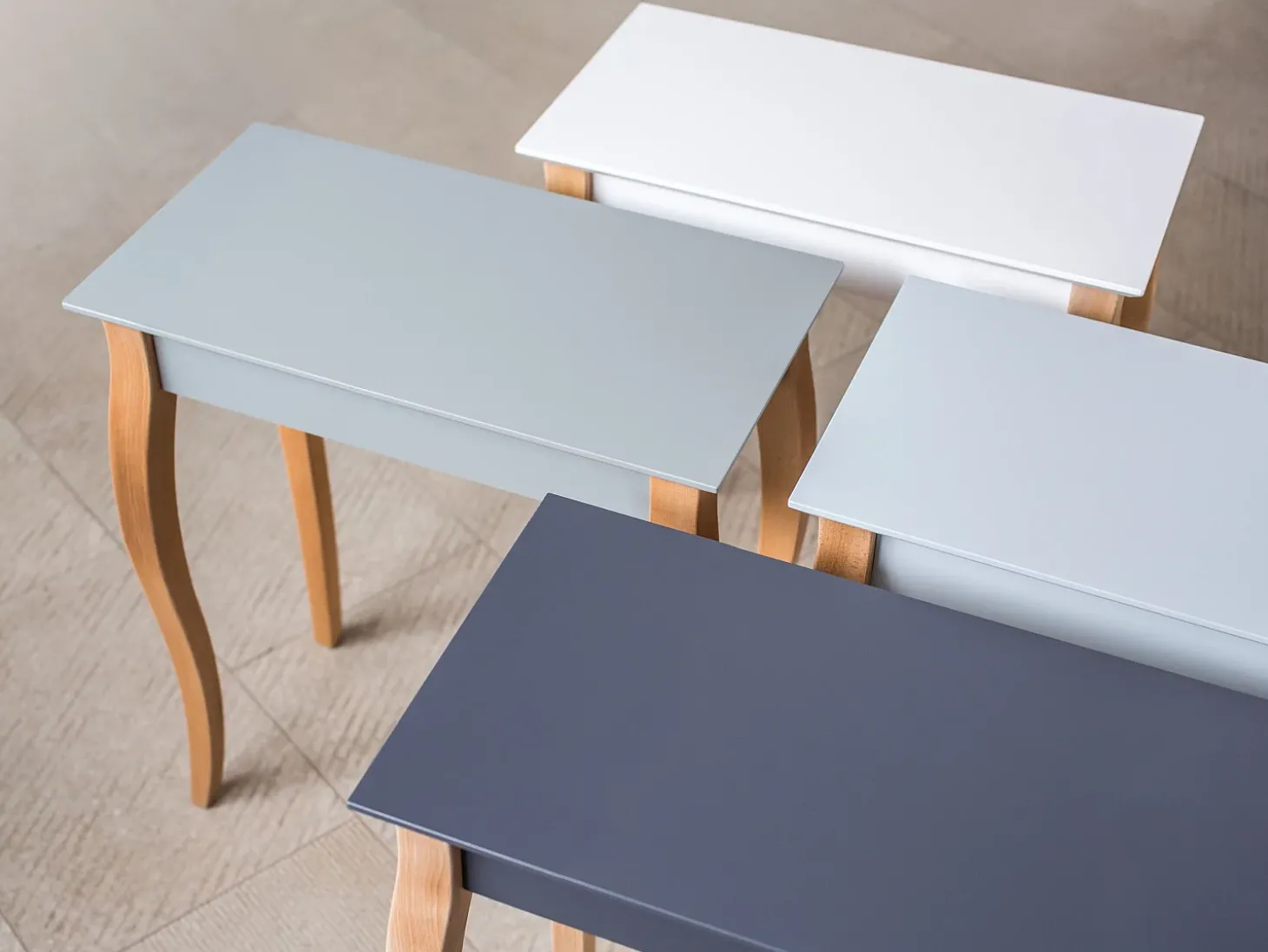 Mesa Consola Pequena 105 x 35 cm Lillo Verde Sálvia