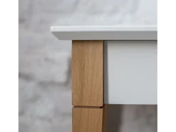 Mesa Consola Pequena Com Prateleira 85 x 35 cm Mimo Castanho Bege