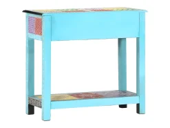 Mesa consola pintada à mão 80x35x75 cm mangueira maciça PT574825