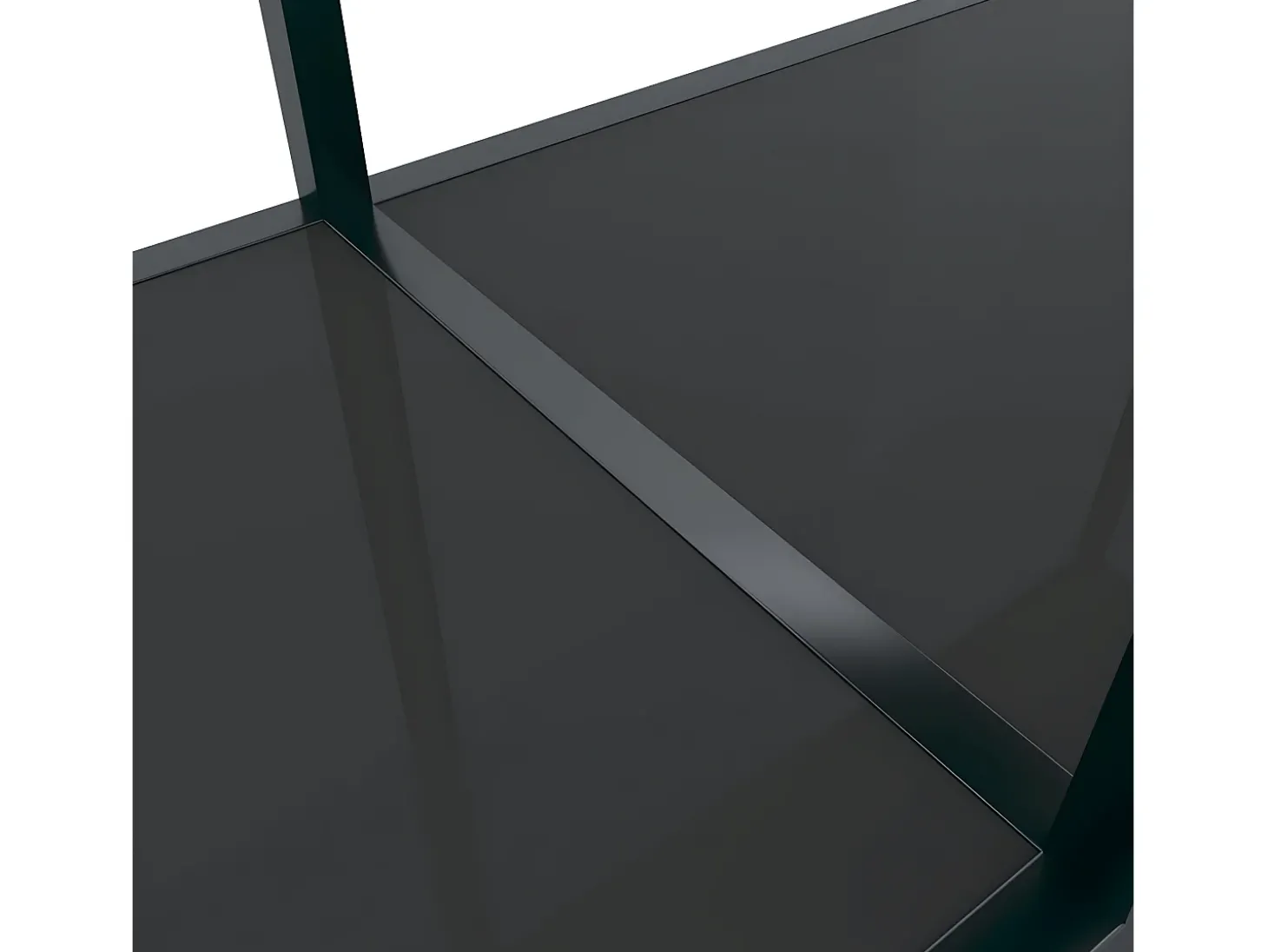 Mesa consola preto 140x35x75,5 cm vidro temperado PT310451