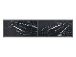 Mesa consola preto 140x35x75,5 cm vidro temperado PT899882