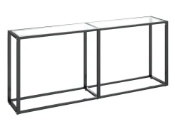 Mesa consola transparente 180x35x75,5 cm vidro temperado