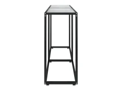 Mesa consola transparente 160x35x75,5 cm vidro temperado PT669374