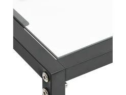 Mesa consola transparente 180x35x75,5 cm vidro temperado PT921788