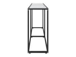 Mesa consola transparente 180x35x75,5 cm vidro temperado PT921788