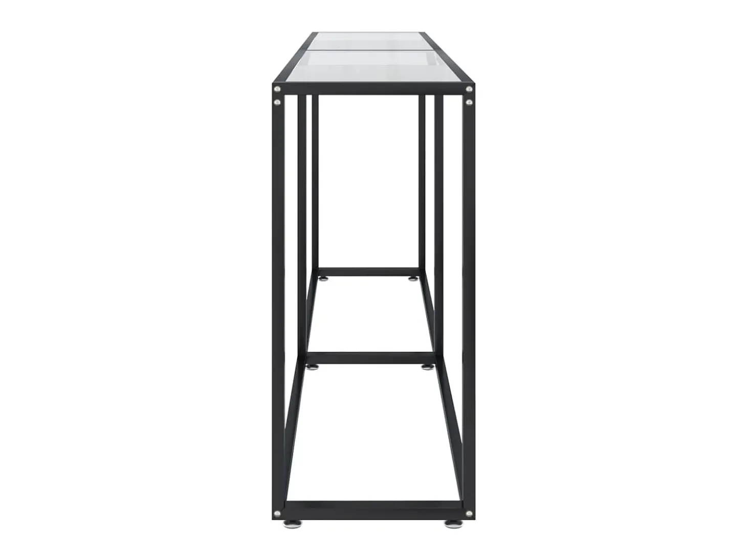 Mesa consola transparente 180x35x75,5 cm vidro temperado PT921788