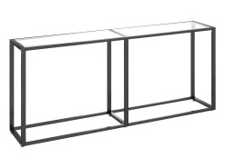 Mesa consola transparente 180x35x75,5 cm vidro temperado PT921788