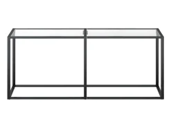 Mesa consola transparente 180x35x75,5 cm vidro temperado PT921788