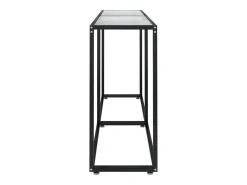 Mesa consola transparente 160x35x75,5 cm vidro temperado