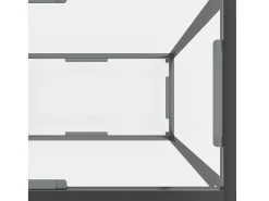 Mesa consola transparente 220x35x75,5 cm vidro temperado