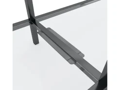 Mesa consola transparente 220x35x75,5 cm vidro temperado PT612794