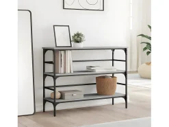 Mesa consola 100x32x75 cm derivados de madeira cinzento sonoma PT388802