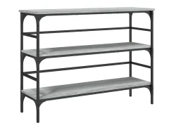 Mesa consola 100x32x75 cm derivados de madeira cinzento sonoma PT388802