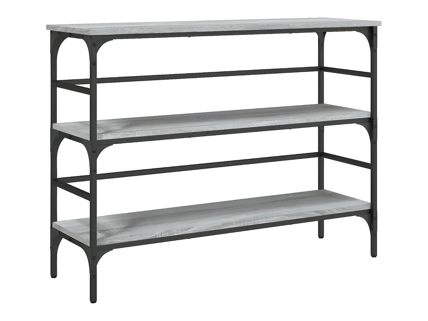 Mesa consola 100x32x75 cm derivados de madeira cinzento sonoma PT388802