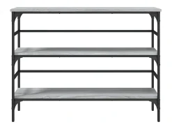 Mesa consola 100x32x75 cm derivados de madeira cinzento sonoma PT388802