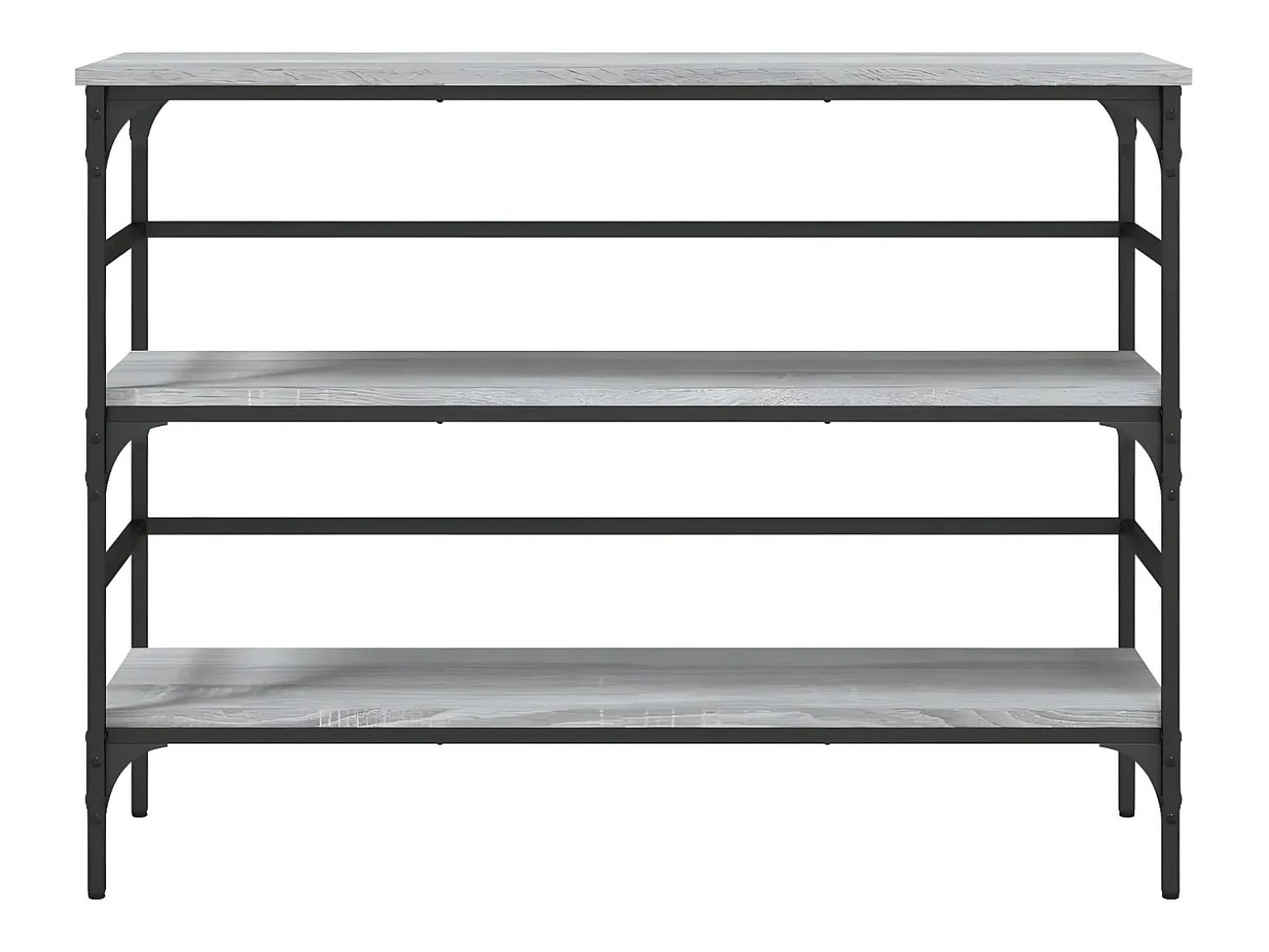 Mesa consola 100x32x75 cm derivados de madeira cinzento sonoma PT388802