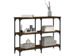 Mesa consola 100x29x75 cm derivados de madeira carvalho fumado PT292807