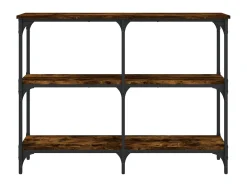 Mesa consola 100x29x75 cm derivados de madeira carvalho fumado PT292807