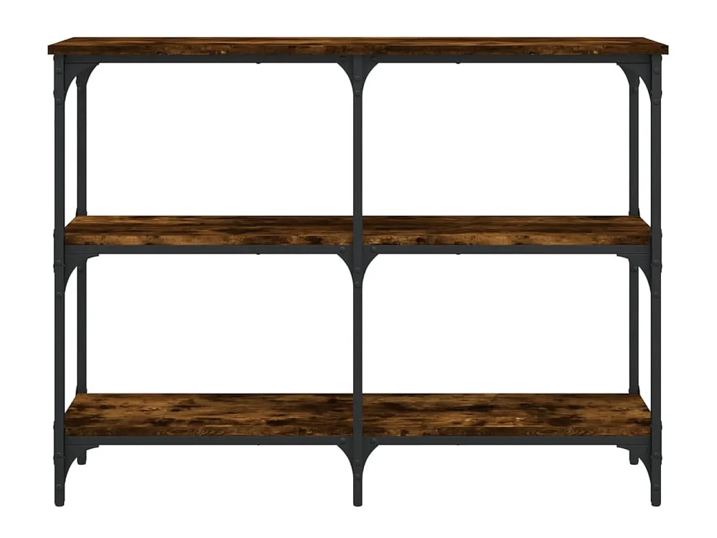 Mesa consola 100x29x75 cm derivados de madeira carvalho fumado PT292807