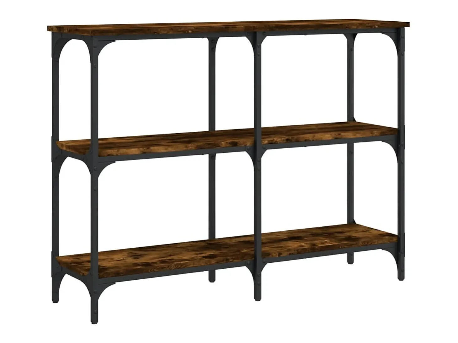 Mesa consola 100x29x75 cm derivados de madeira carvalho fumado PT292807