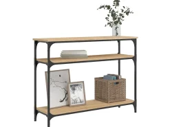 Mesa consola 100x29x75 cm derivados de madeira carvalho sonoma PT243404