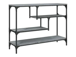 Mesa consola 100x30x75 cm derivados de madeira cinzento sonoma PT225922