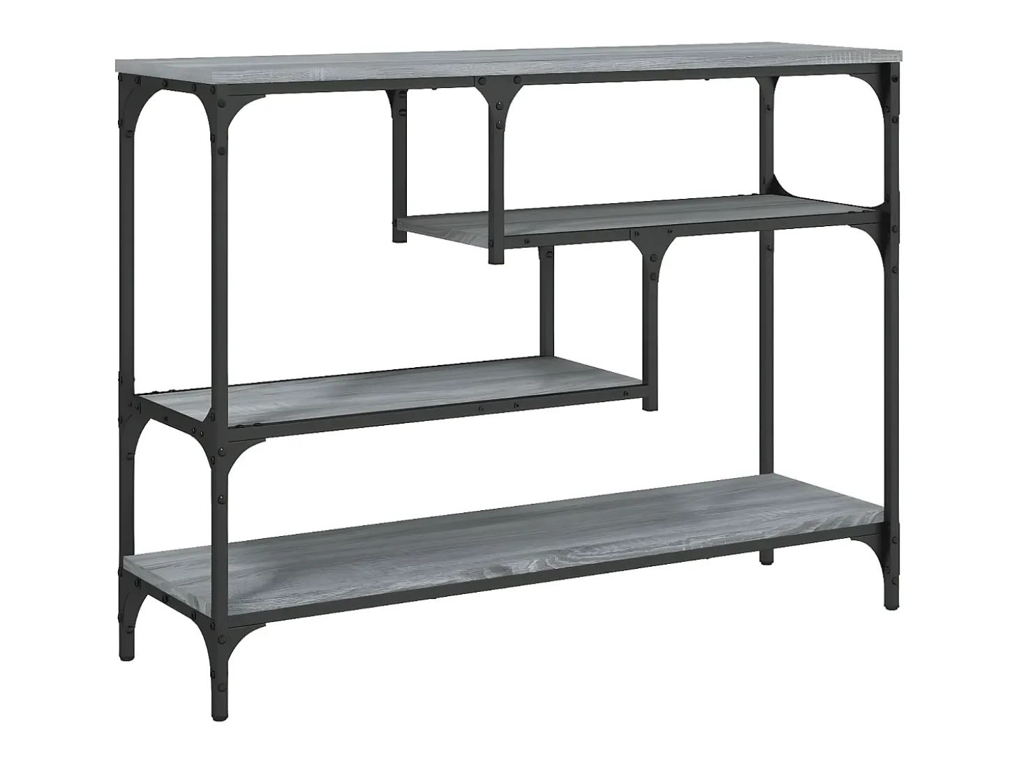 Mesa consola 100x30x75 cm derivados de madeira cinzento sonoma PT225922