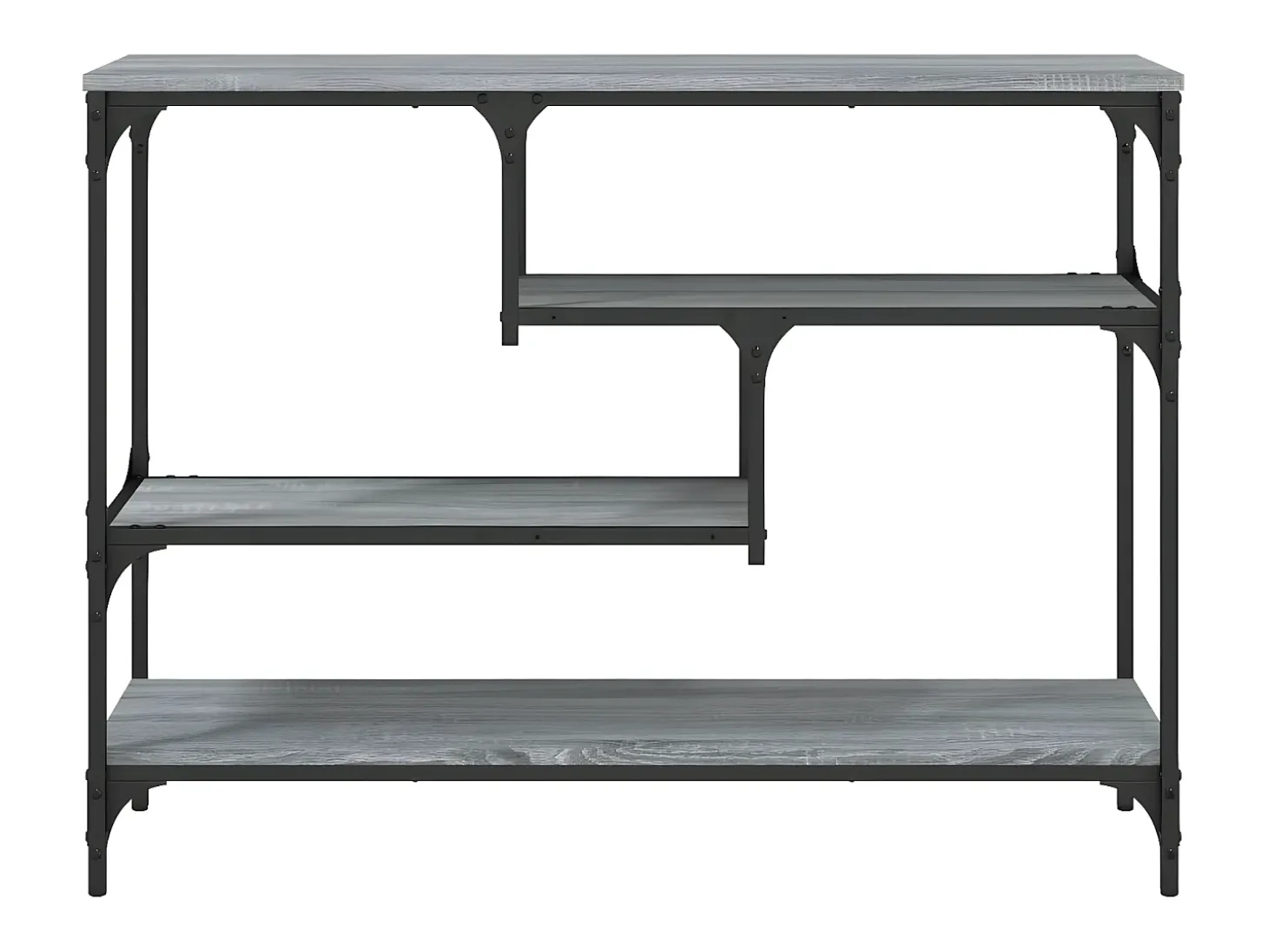 Mesa consola 100x30x75 cm derivados de madeira cinzento sonoma PT225922