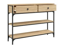 Mesa consola 100x25x75 cm derivados de madeira carvalho sonoma PT604393