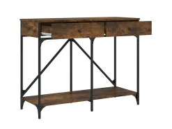 Mesa consola 100x39x78,5 cm derivados madeira carvalho fumado PT682835
