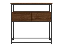 Mesa consola 75x40x75 cm derivados de madeira carvalho castanho