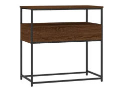 Mesa consola 75x40x75 cm derivados de madeira carvalho castanho