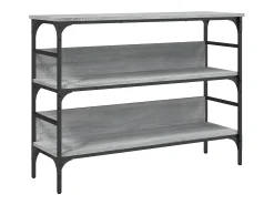 Mesa consola 100x32x75 cm derivados de madeira cinzento sonoma PT207000