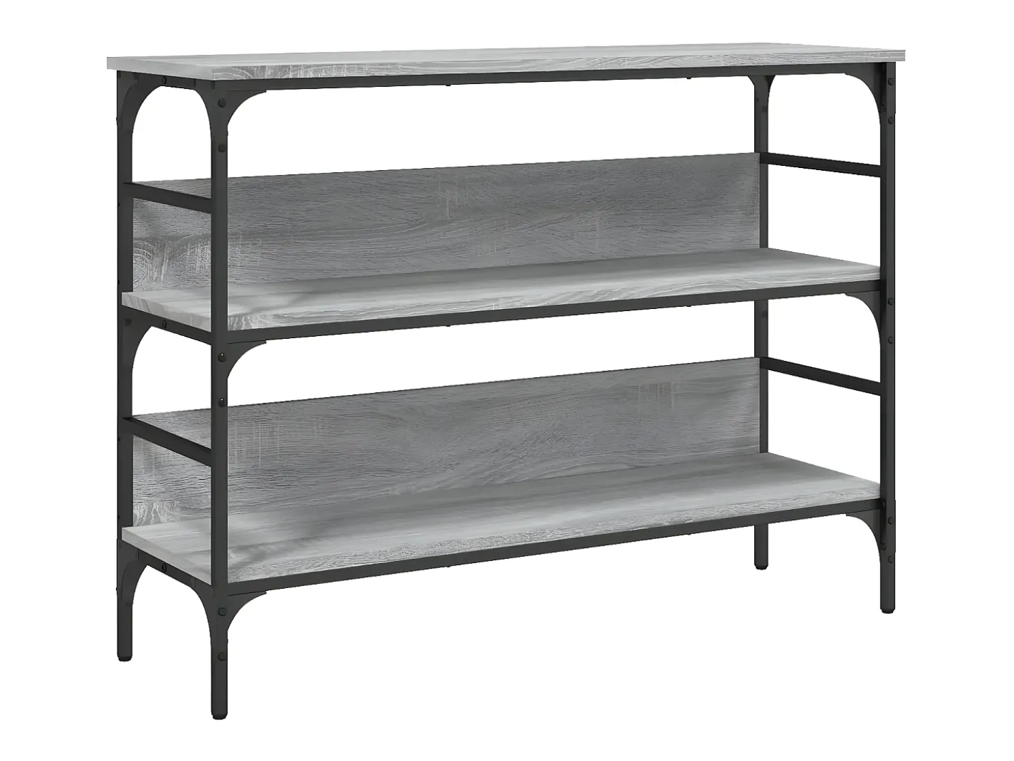 Mesa consola 100x32x75 cm derivados de madeira cinzento sonoma PT207000