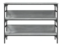 Mesa consola 100x32x75 cm derivados de madeira cinzento sonoma PT207000