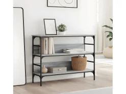 Mesa consola 100x32x75 cm derivados de madeira cinzento sonoma PT207000