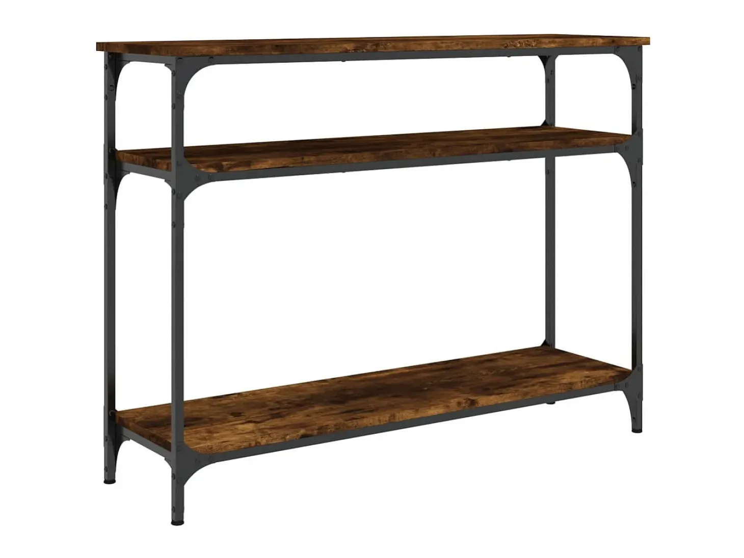 Mesa consola 100x29x75 cm derivados de madeira carvalho fumado PT299026