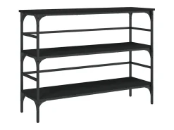 Mesa consola 100x32x75 cm derivados de madeira preto