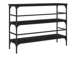 Mesa consola 100x32x75 cm derivados de madeira preto