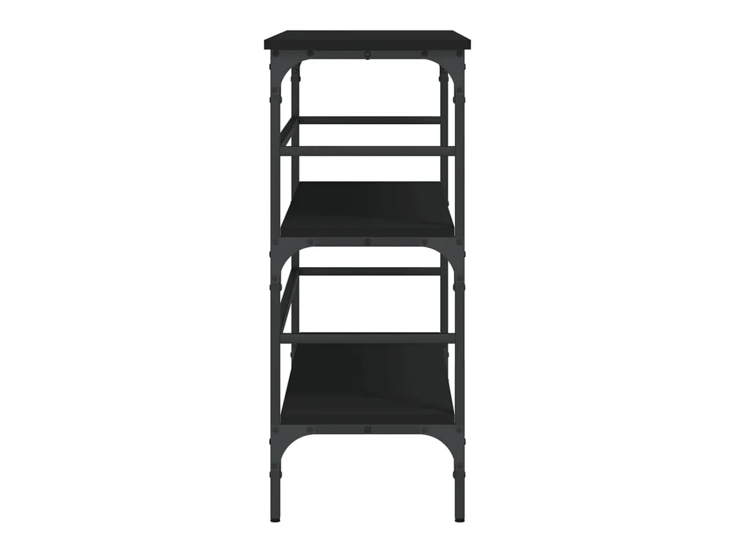 Mesa consola 100x32x75 cm derivados de madeira preto