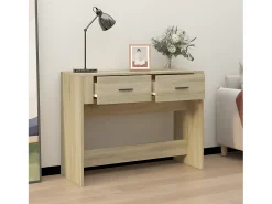 Mesa consola 100x39x75 cm derivados de madeira carvalho sonoma PT838679