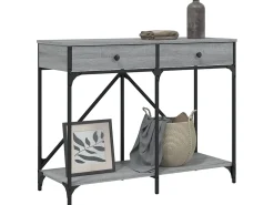Mesa consola 100x39x78,5 cm derivados madeira cinzento sonoma PT476749